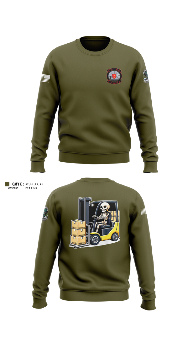 Crew Neck Sweatshirt, , Marines, Teamtime, Team time, sublimation, custom sports apparel, team uniforms, spirit wear, spiritwear, sports uniforms, custom shirts, team store, custom team store, fundraiser sports, apparel fundraiser