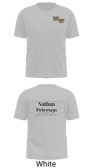 Old School Cotton Feel Shirt, Student of Western Wayne, , Teamtime, Team time, sublimation, custom sports apparel, team uniforms, spirit wear, spiritwear, sports uniforms, custom shirts, team store, custom team store, fundraiser sports, apparel fundraiser