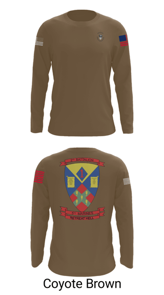 Long Sleeve Performance Shirt, 2nd battalion , 5th marines, Marines, Teamtime, Team time, sublimation, custom sports apparel, team uniforms, spirit wear, spiritwear, sports uniforms, custom shirts, team store, custom team store, fundraiser sports, apparel fundraiser