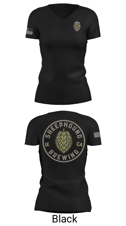 Womens Short Sleeve Vneck Shirt, Sheephound Brewing, , Teamtime, Team time, sublimation, custom sports apparel, team uniforms, spirit wear, spiritwear, sports uniforms, custom shirts, team store, custom team store, fundraiser sports, apparel fundraiser