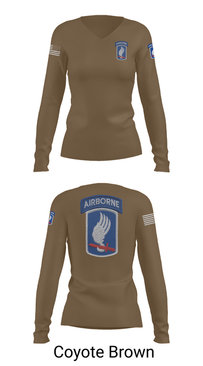 Sky Soldiers 34003392 Women's Long Sleeve V-neck Shirt - 17