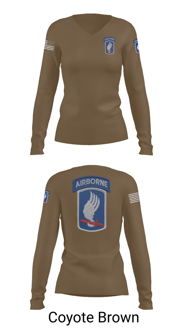 Womens Long Sleeve Vneck Shirt, Sky Soldiers, , Teamtime, Team time, sublimation, custom sports apparel, team uniforms, spirit wear, spiritwear, sports uniforms, custom shirts, team store, custom team store, fundraiser sports, apparel fundraiser