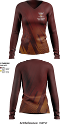 Mark T Sheehan High School Field Hockey 31813438 Women's Long Sleeve V-neck Shirt - 1