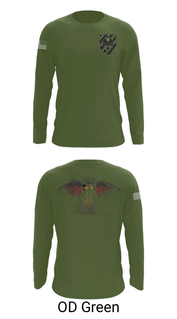 Long Sleeve Performance Shirt, 3./HSchRgt1, Army, Teamtime, Team time, sublimation, custom sports apparel, team uniforms, spirit wear, spiritwear, sports uniforms, custom shirts, team store, custom team store, fundraiser sports, apparel fundraiser