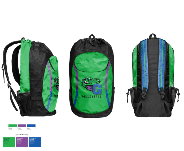 Gear Bag, James N Gamble Montessori Junior High School Volleyball, Women's Volleyball, Teamtime, Team time, sublimation, custom sports apparel, team uniforms, spirit wear, spiritwear, sports uniforms, custom shirts, team store, custom team store, fundraiser sports, apparel fundraiser