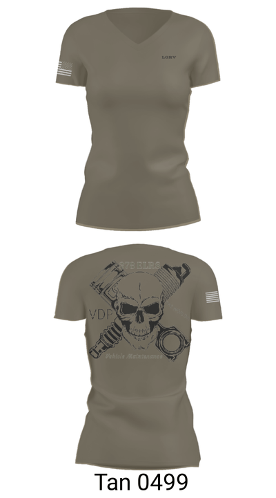 LGRV 76165640 Women's Short Sleeve V-neck Shirt - 68