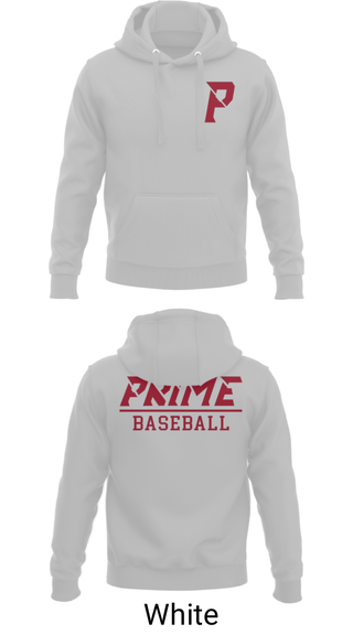 Hoodie, Prime Baseball, Baseball, Teamtime, Team time, sublimation, custom sports apparel, team uniforms, spirit wear, spiritwear, sports uniforms, custom shirts, team store, custom team store, fundraiser sports, apparel fundraiser