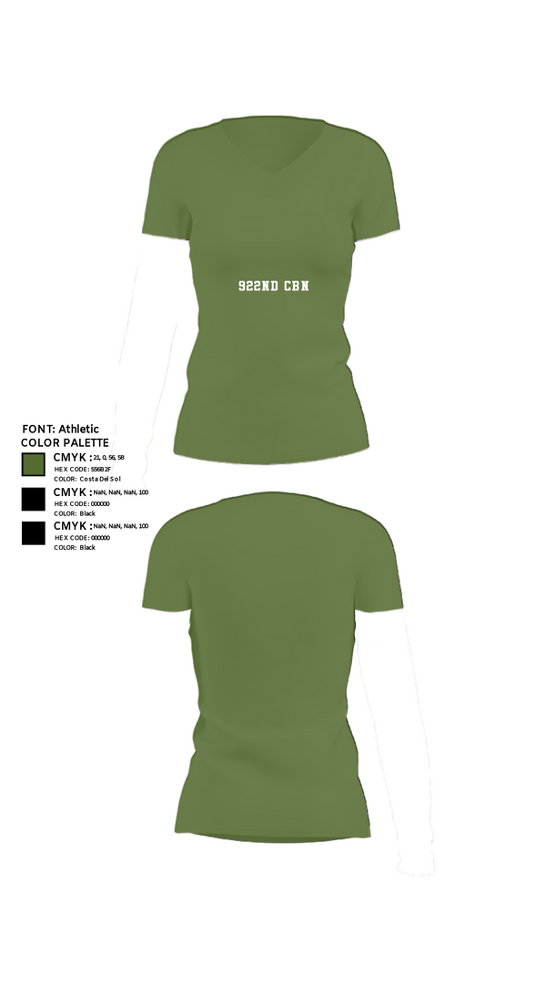 Women's Short Sleeve Vneck Shirt, 922nd CBN, Army, Teamtime, Team time, sublimation, custom sports apparel, team uniforms, spirit wear, spiritwear, sports uniforms, custom shirts, team store, custom team store, fundraiser sports, apparel fundraiser