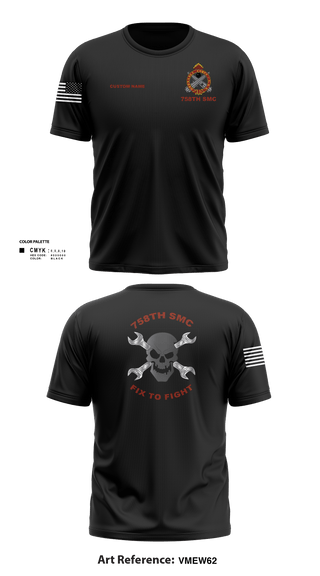 Short Sleeve Performance Shirt, 758th SMC, Army, Teamtime, Team time, sublimation, custom sports apparel, team uniforms, spirit wear, spiritwear, sports uniforms, custom shirts, team store, custom team store, fundraiser sports, apparel fundraiser