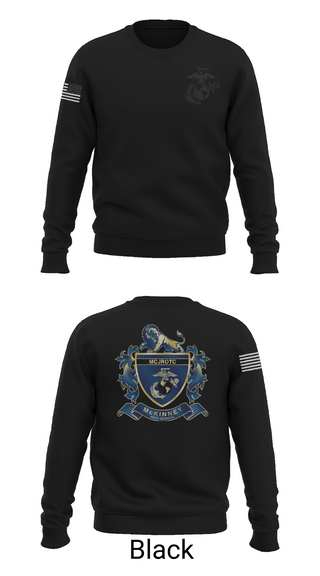 Crew Neck Sweatshirt, MHS MCJROTC, Marines, Teamtime, Team time, sublimation, custom sports apparel, team uniforms, spirit wear, spiritwear, sports uniforms, custom shirts, team store, custom team store, fundraiser sports, apparel fundraiser