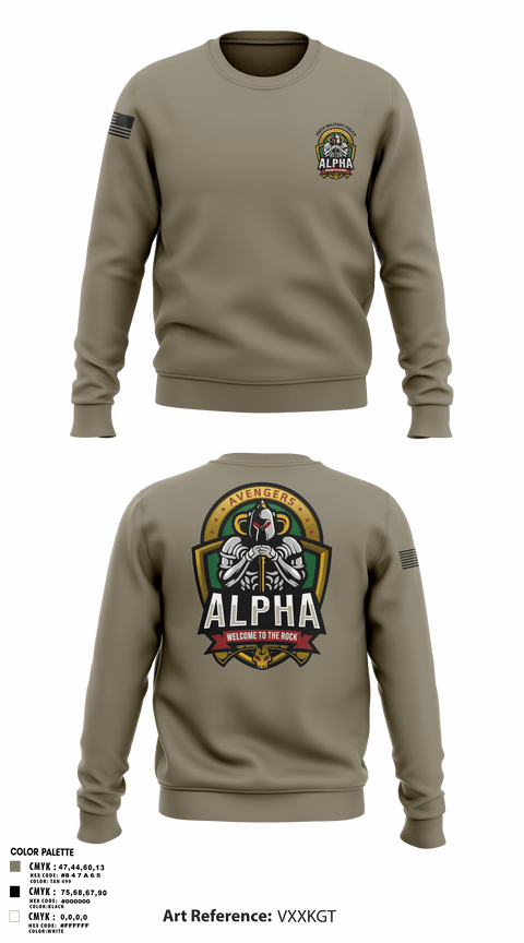 Crew Neck Sweatshirt, 795th military police, Army, Teamtime, Team time, sublimation, custom sports apparel, team uniforms, spirit wear, spiritwear, sports uniforms, custom shirts, team store, custom team store, fundraiser sports, apparel fundraiser