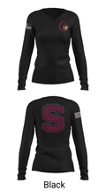 Stillwater Central High School Band 59080661 Women's Long Sleeve V-neck Shirt - 35