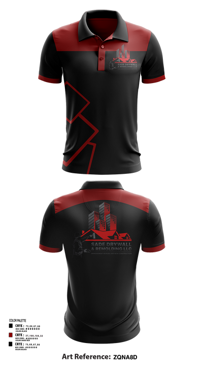 Sadedrywall & remolding llc 33909417 Short Sleeve Performance Polo - 117