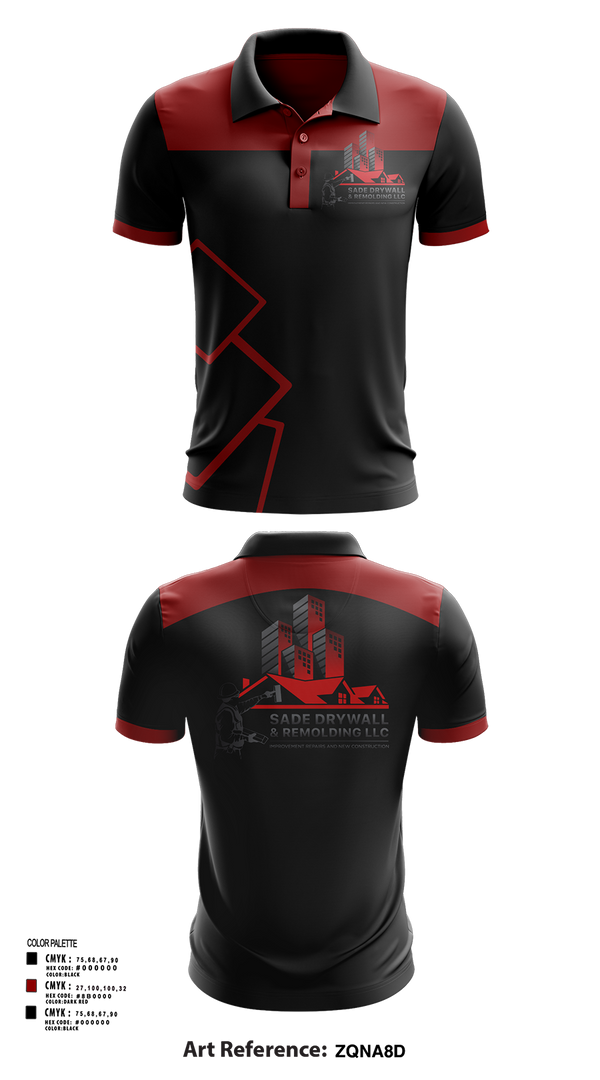 Short Sleeve Performance Polo, Sadedrywall & remolding llc, , Teamtime, Team time, sublimation, custom sports apparel, team uniforms, spirit wear, spiritwear, sports uniforms, custom shirts, team store, custom team store, fundraiser sports, apparel fundraiser