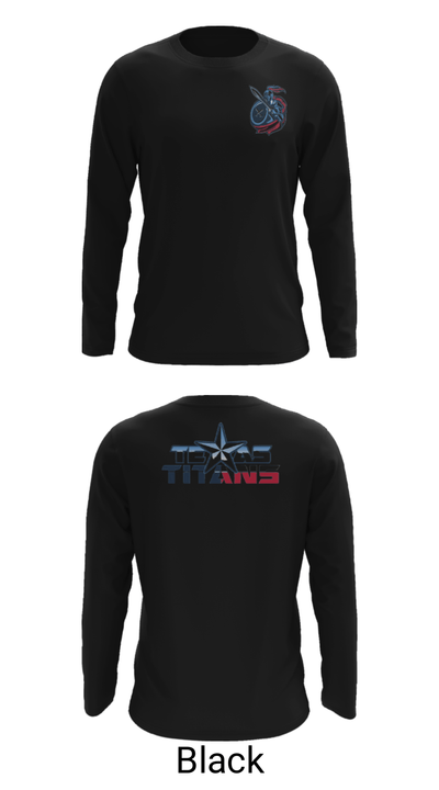 Texas Titans Youth Football 17189264 Long Sleeve Performance Shirt - 14