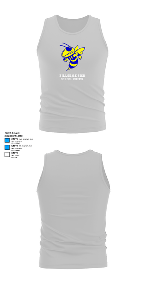 Tank Top, Hillsdale High School Cheer, Cheer, Teamtime, Team time, sublimation, custom sports apparel, team uniforms, spirit wear, spiritwear, sports uniforms, custom shirts, team store, custom team store, fundraiser sports, apparel fundraiser