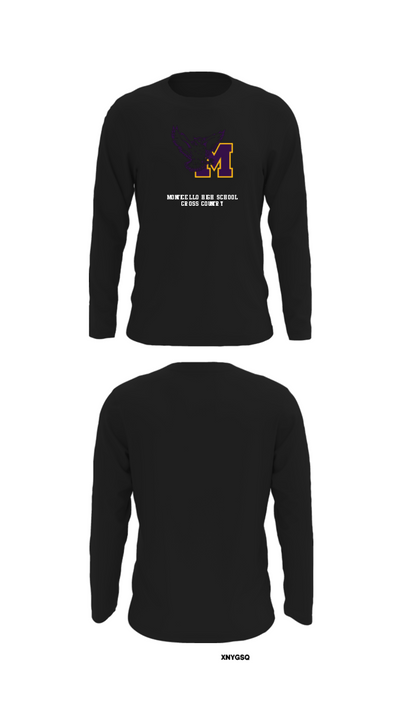Monticello High School Cross Country 66273969 Long Sleeve Performance Shirt - 27