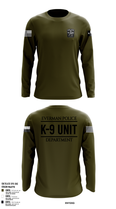 K9-Unit 77212274 Long Sleeve Performance Shirt 2