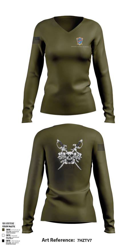Women's Long Sleeve Vneck Shirt, SCMIC MTT, Marines, Teamtime, Team time, sublimation, custom sports apparel, team uniforms, spirit wear, spiritwear, sports uniforms, custom shirts, team store, custom team store, fundraiser sports, apparel fundraiser