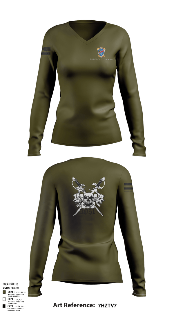 Women's Long Sleeve Vneck Shirt, SCMIC MTT, Marines, Teamtime, Team time, sublimation, custom sports apparel, team uniforms, spirit wear, spiritwear, sports uniforms, custom shirts, team store, custom team store, fundraiser sports, apparel fundraiser