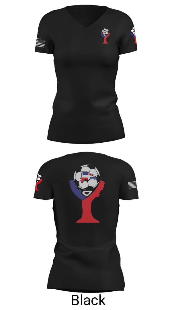 Women's Short Sleeve Vneck Shirt, Domenican Republic, Men's Soccer, Teamtime, Team time, sublimation, custom sports apparel, team uniforms, spirit wear, spiritwear, sports uniforms, custom shirts, team store, custom team store, fundraiser sports, apparel fundraiser