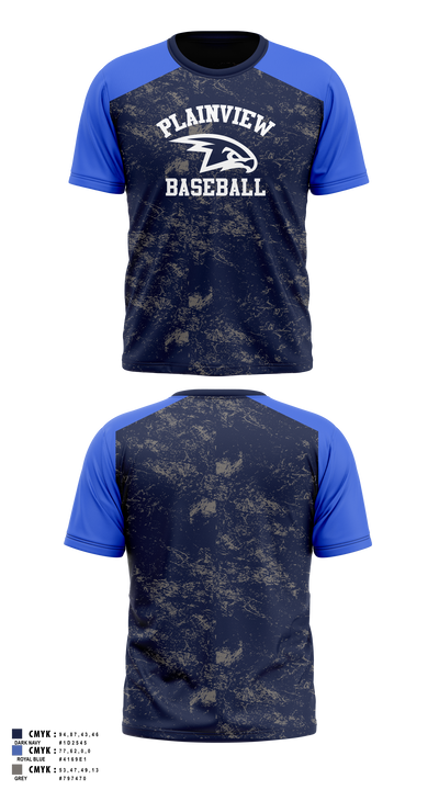 Plainview Little League 37284213 Short Sleeve Performance Shirt - 23