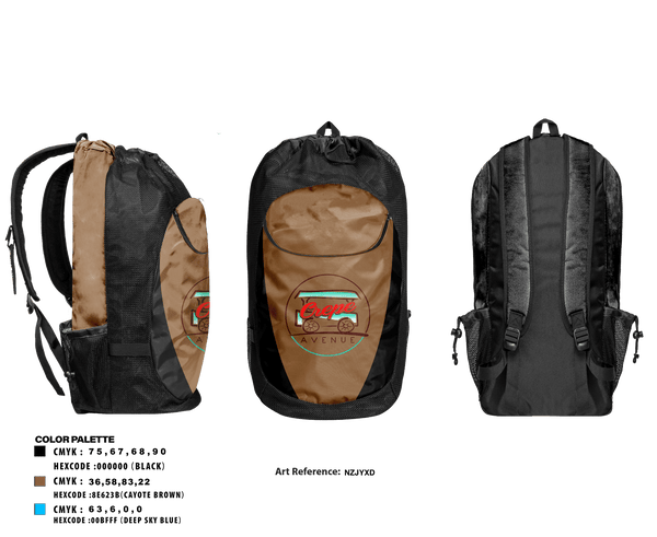 Gear Bag, Crepe Avenue, , Teamtime, Team time, sublimation, custom sports apparel, team uniforms, spirit wear, spiritwear, sports uniforms, custom shirts, team store, custom team store, fundraiser sports, apparel fundraiser