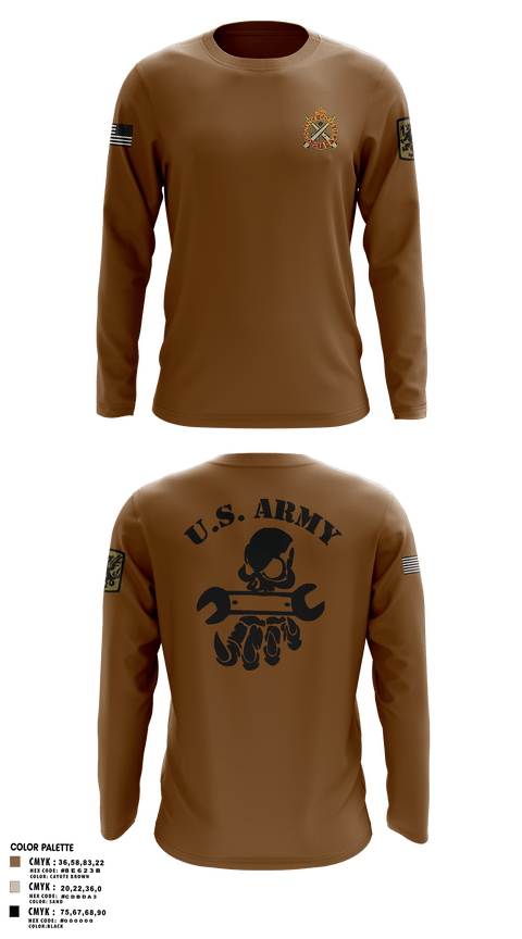 Long Sleeve Performance Shirt, 411TH CBRN COMPANY411TH CBRN COMPANY411TH CHEMICAL COMPANY, Army, Teamtime, Team time, sublimation, custom sports apparel, team uniforms, spirit wear, spiritwear, sports uniforms, custom shirts, team store, custom team store, fundraiser sports, apparel fundraiser