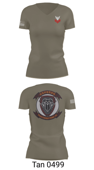 Women's Short Sleeve Vneck Shirt, MCAS CHERRY POINT. H&HS, Navy, Teamtime, Team time, sublimation, custom sports apparel, team uniforms, spirit wear, spiritwear, sports uniforms, custom shirts, team store, custom team store, fundraiser sports, apparel fundraiser