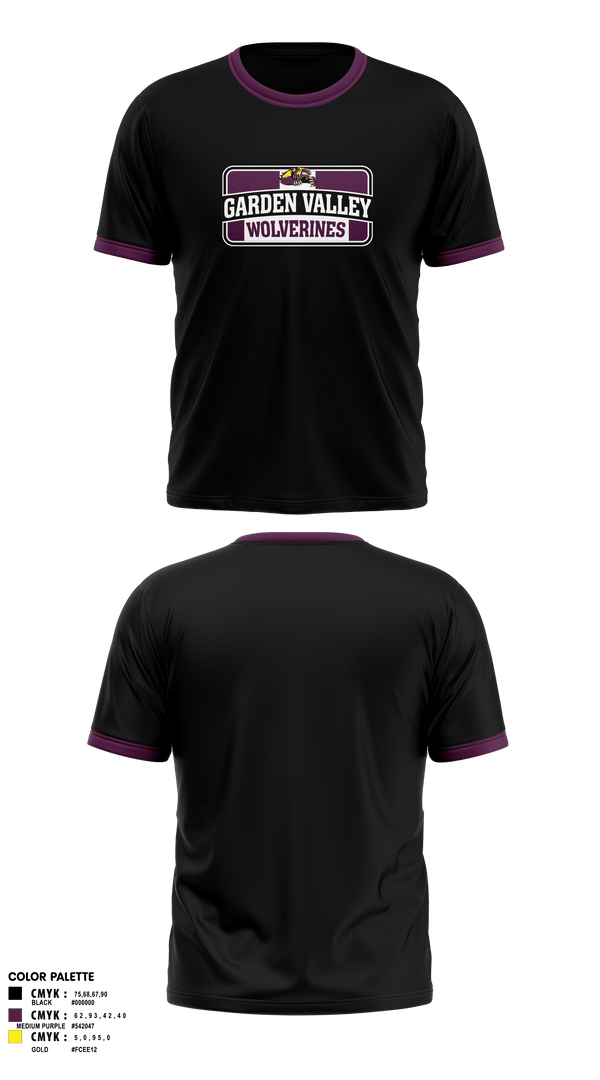 Short Sleeve Performance Shirt, Garden Valley Wolverines, Spirit Store, Teamtime, Team time, sublimation, custom sports apparel, team uniforms, spirit wear, spiritwear, sports uniforms, custom shirts, team store, custom team store, fundraiser sports, apparel fundraiser