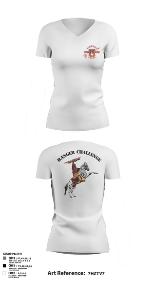 Women's Short Sleeve Vneck Shirt, FSU ROTC, Army, Teamtime, Team time, sublimation, custom sports apparel, team uniforms, spirit wear, spiritwear, sports uniforms, custom shirts, team store, custom team store, fundraiser sports, apparel fundraiser