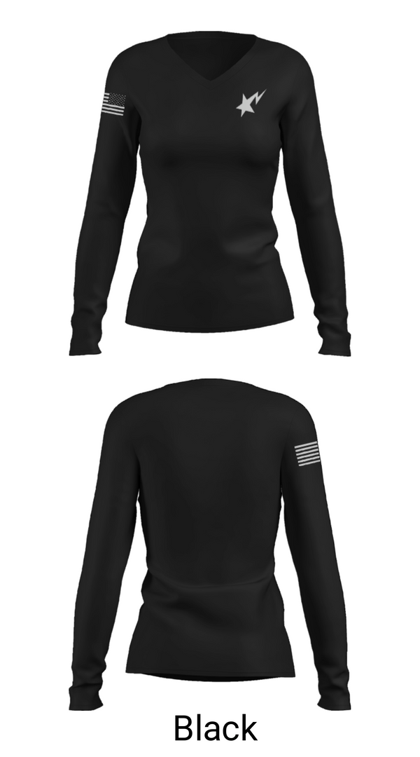 Women's Long Sleeve Vneck Shirt, Starz, Men's Basketball, Teamtime, Team time, sublimation, custom sports apparel, team uniforms, spirit wear, spiritwear, sports uniforms, custom shirts, team store, custom team store, fundraiser sports, apparel fundraiser