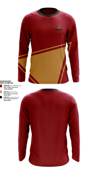 Madison Crossing Elementary 32103477 Long Sleeve Performance Shirt - 1