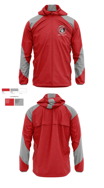 Deerfield High School Cross Country 52839866 Windbreaker - 1