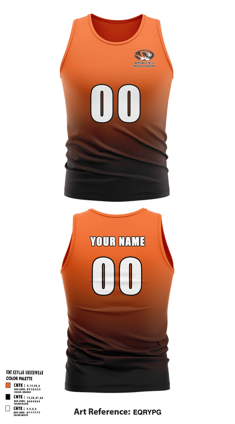 Tank Top, Republic R-III High School Cross Country, Cross Country, Teamtime, Team time, sublimation, custom sports apparel, team uniforms, spirit wear, spiritwear, sports uniforms, custom shirts, team store, custom team store, fundraiser sports, apparel fundraiser
