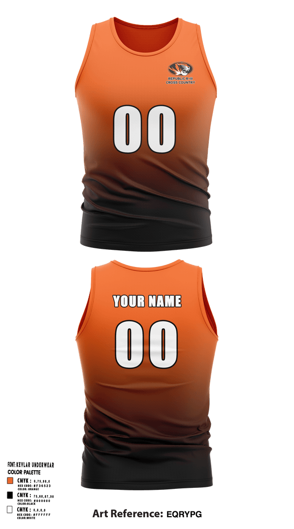 Tank Top, Republic R-III High School Cross Country, Cross Country, Teamtime, Team time, sublimation, custom sports apparel, team uniforms, spirit wear, spiritwear, sports uniforms, custom shirts, team store, custom team store, fundraiser sports, apparel fundraiser