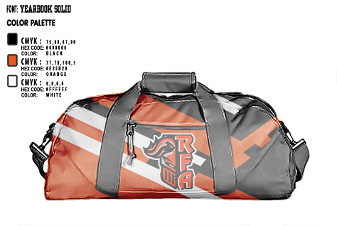 Duffle Bag, RFA, Bowling, Teamtime, Team time, sublimation, custom sports apparel, team uniforms, spirit wear, spiritwear, sports uniforms, custom shirts, team store, custom team store, fundraiser sports, apparel fundraiser