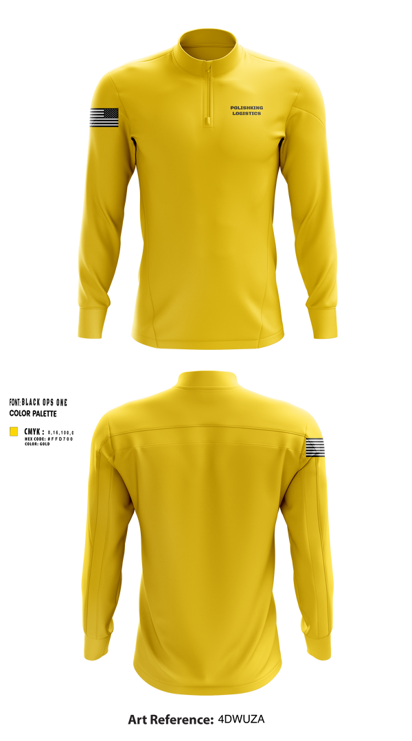 Quarter Zip Jacket, Polishkinglogistics, , Teamtime, Team time, sublimation, custom sports apparel, team uniforms, spirit wear, spiritwear, sports uniforms, custom shirts, team store, custom team store, fundraiser sports, apparel fundraiser