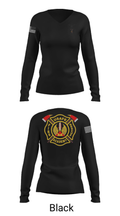 435th CTS 2997096 Women's Long Sleeve V-neck Shirt - 37