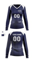 Living Word Academy Volleyball 38101646 Women's Long Sleeve V-neck Shirt - 4
