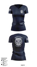 San Marcos Police Mounted Unit 48191371 Women's Short Sleeve V-neck Shirt - 102