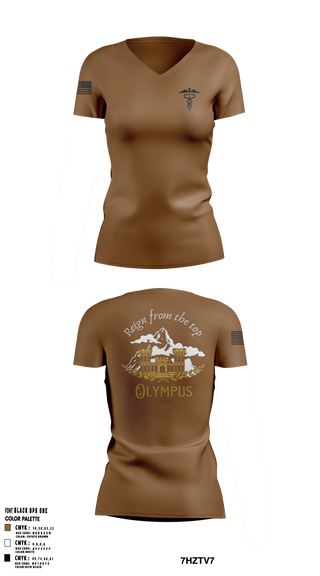 Womens Short Sleeve Vneck Shirt, APOLLO MEDICS HHC 15TH EN BN, , Teamtime, Team time, sublimation, custom sports apparel, team uniforms, spirit wear, spiritwear, sports uniforms, custom shirts, team store, custom team store, fundraiser sports, apparel fundraiser