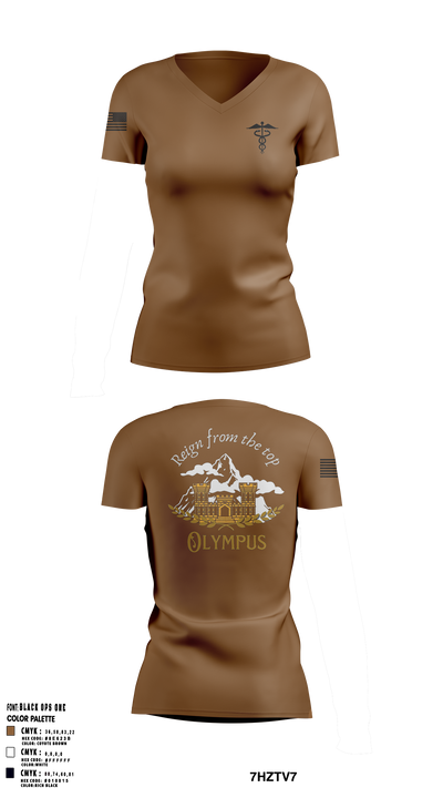 APOLLO MEDICS HHC 15TH EN BN 57168893 Women's Short Sleeve V-neck Shirt - 1