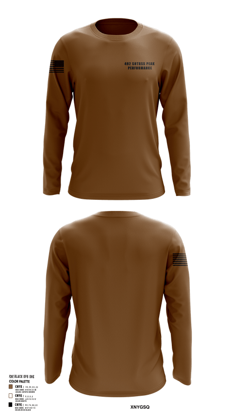 Long Sleeve Performance Shirt, 492 SOTRSS Peak Performance, Air Force, Teamtime, Team time, sublimation, custom sports apparel, team uniforms, spirit wear, spiritwear, sports uniforms, custom shirts, team store, custom team store, fundraiser sports, apparel fundraiser