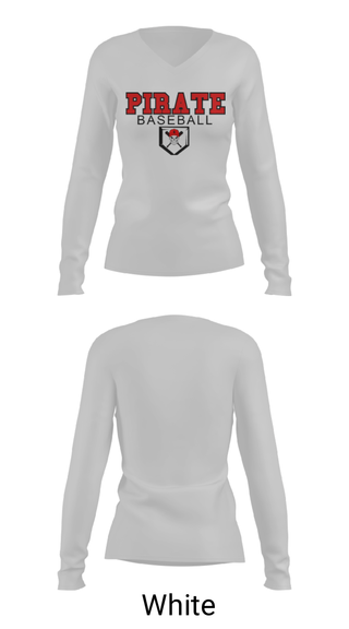 Women's Long Sleeve Vneck Shirt, Grants High School Baseball, Baseball, Teamtime, Team time, sublimation, custom sports apparel, team uniforms, spirit wear, spiritwear, sports uniforms, custom shirts, team store, custom team store, fundraiser sports, apparel fundraiser