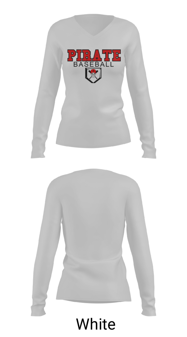Women's Long Sleeve Vneck Shirt, Grants High School Baseball, Baseball, Teamtime, Team time, sublimation, custom sports apparel, team uniforms, spirit wear, spiritwear, sports uniforms, custom shirts, team store, custom team store, fundraiser sports, apparel fundraiser