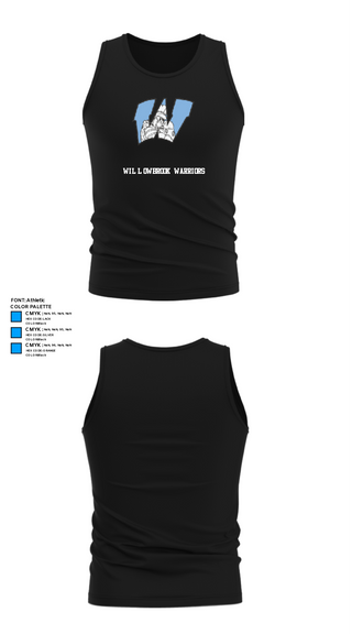 Tank Top, Willowbrook Warriors, Men's Soccer, Teamtime, Team time, sublimation, custom sports apparel, team uniforms, spirit wear, spiritwear, sports uniforms, custom shirts, team store, custom team store, fundraiser sports, apparel fundraiser