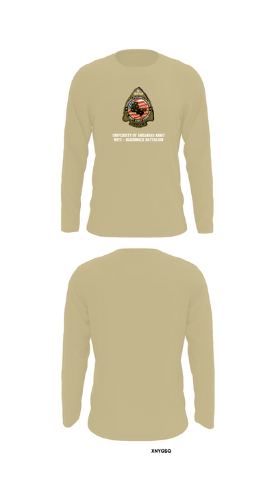 University of Arkansas Army ROTC - Razorback Battalion 15416563 Long Sleeve Performance Shirt - 92