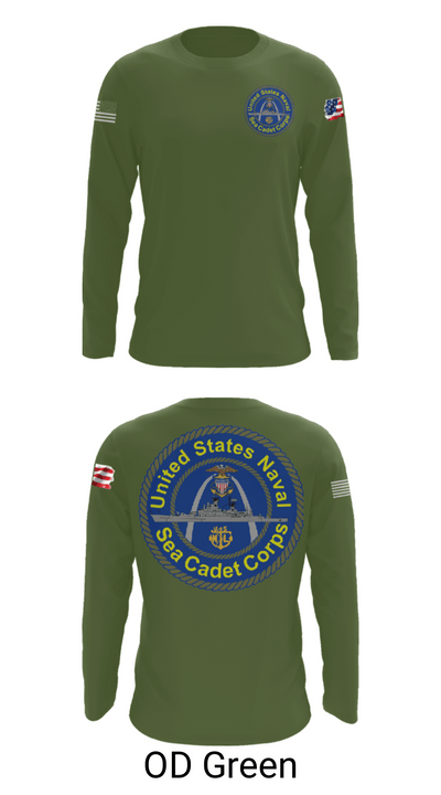 Battleship misssouri 47283625 Long Sleeve Performance Shirt - 44