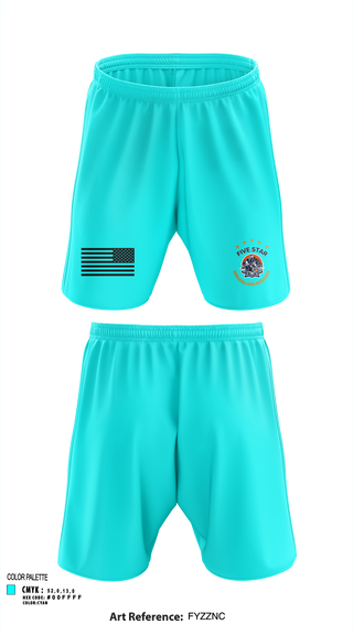 Athletic Shorts With Pockets, 5 Star, , Teamtime, Team time, sublimation, custom sports apparel, team uniforms, spirit wear, spiritwear, sports uniforms, custom shirts, team store, custom team store, fundraiser sports, apparel fundraiser